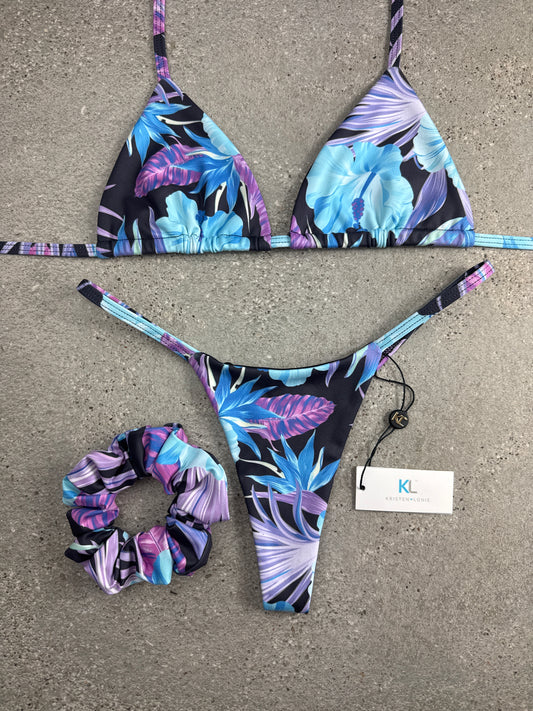 Birds of Paradise (Blue/Purple) Bikini Top