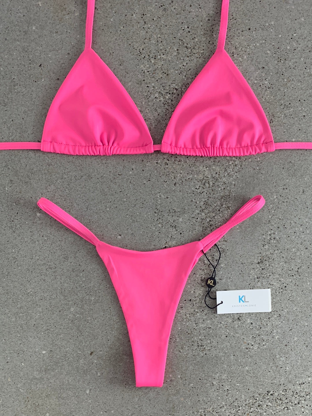 Bubblegum Bikini Top Kristen Lonie Swimwear