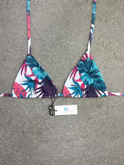 Tulum Escape (Turquoise) Bikini Top