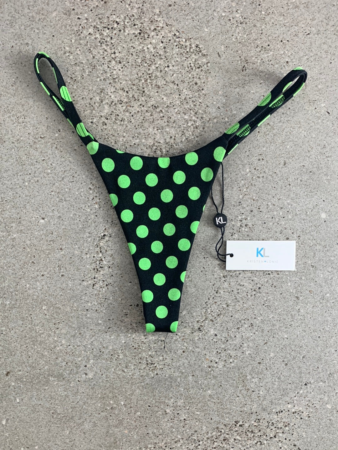 Green Polka Dot Bikini Bottom