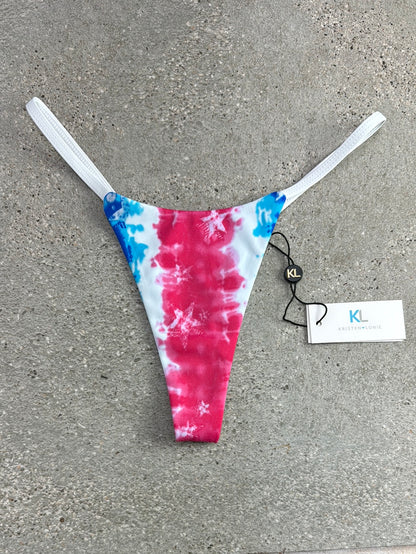 Parte inferior de bikini con efecto tie-dye de EE. UU.