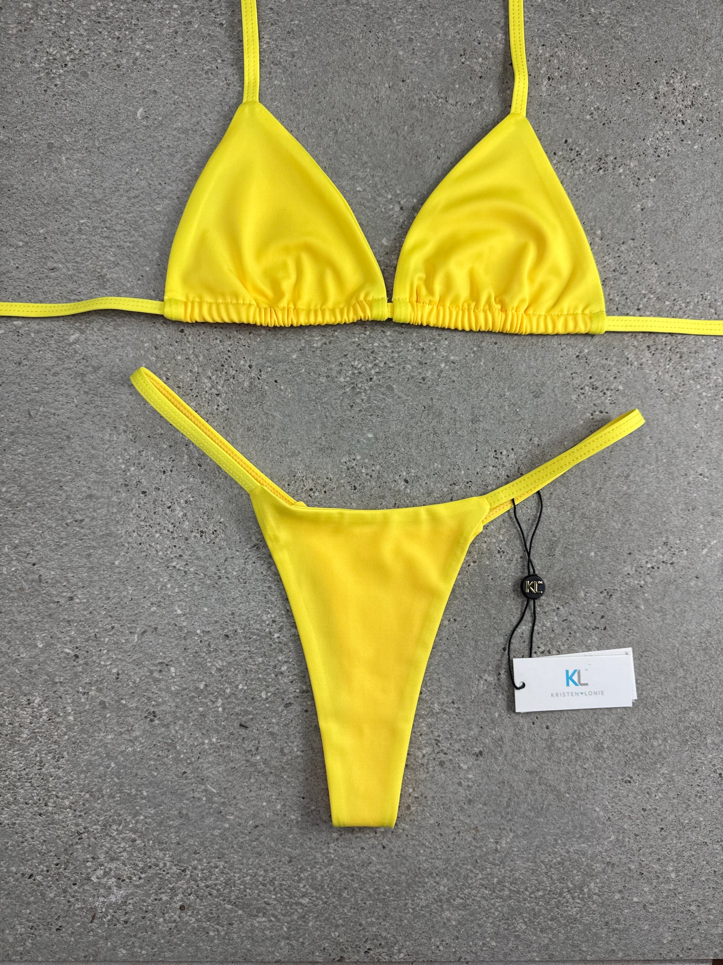 Reggiseno bikini giallo