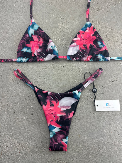 Tropical Vibe (Coral) Bikini Top