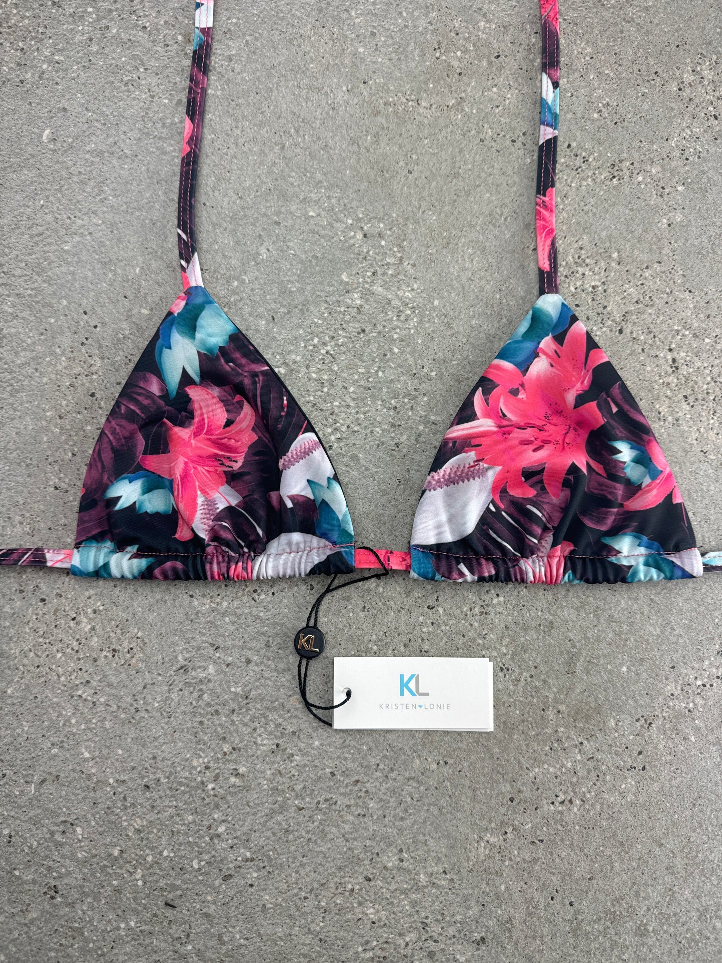 Tropical Vibe (Coral) Bikini Top