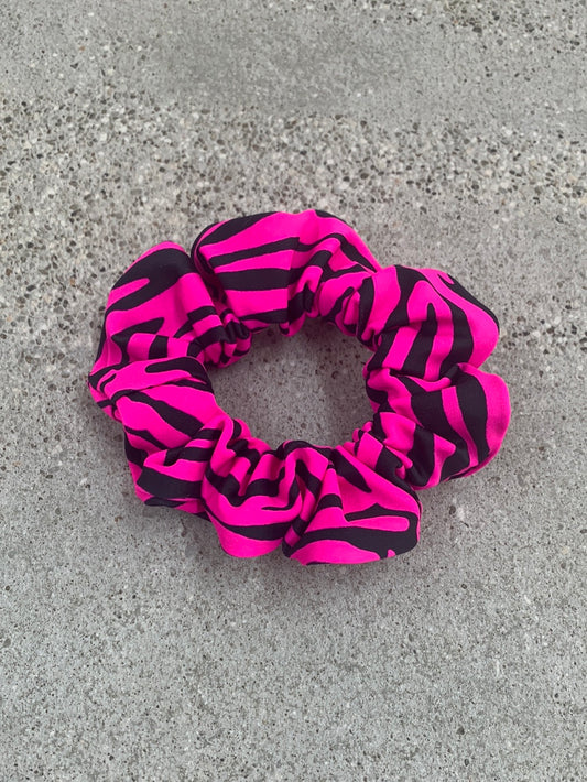 Elastico per capelli zebrato rosa
