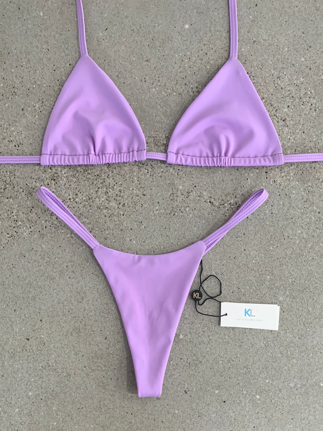 Top de bikini lila