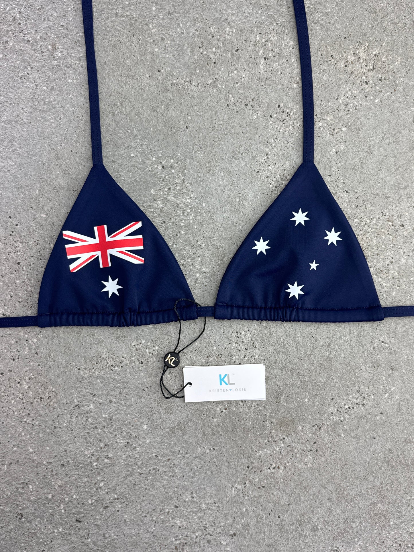 Australian Flag Bikini Top ( Navy)