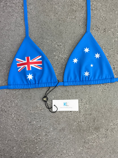 Australian Flag Bikini Top (Sky Blue)