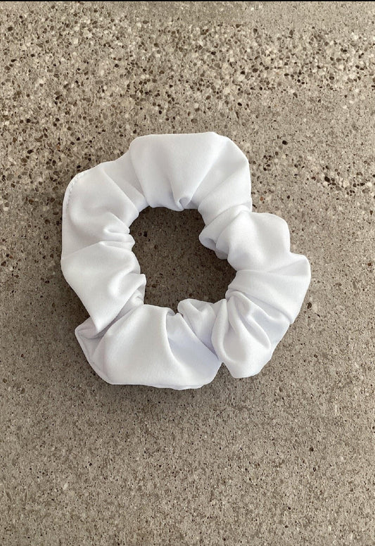 White Hair Scrunchie