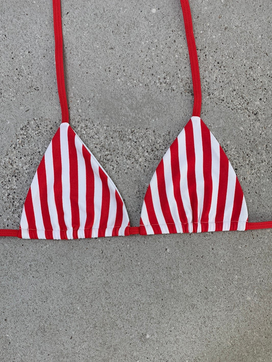 Red Nautical Stripe Top