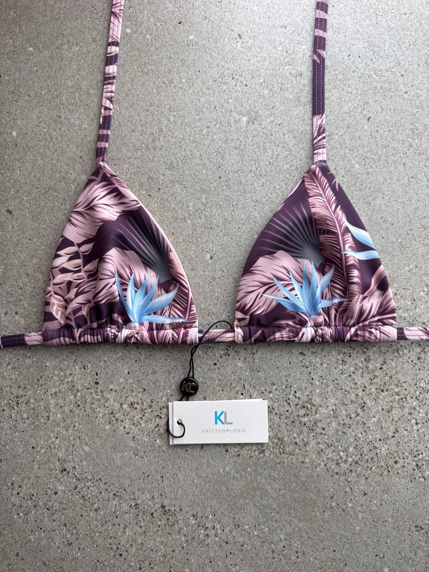 Birds of Paradise (Chocolate/Mauve) Bikini Top
