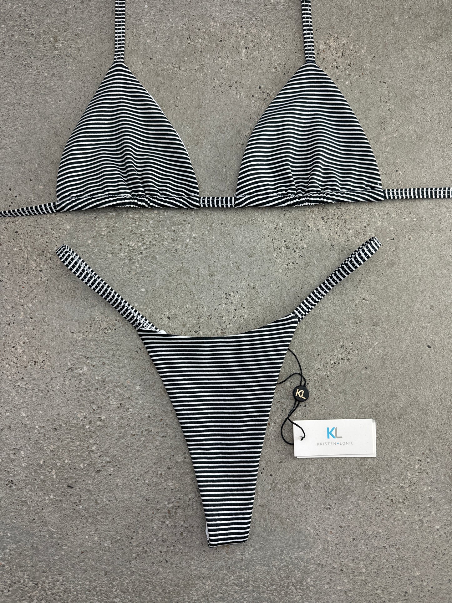 Coastal Stripe Bikini Top