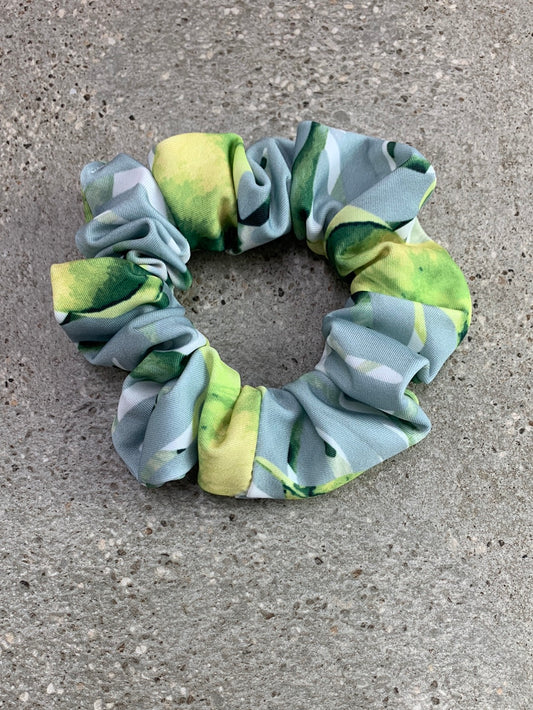 Lime/Grey Rainforest Scrunchie