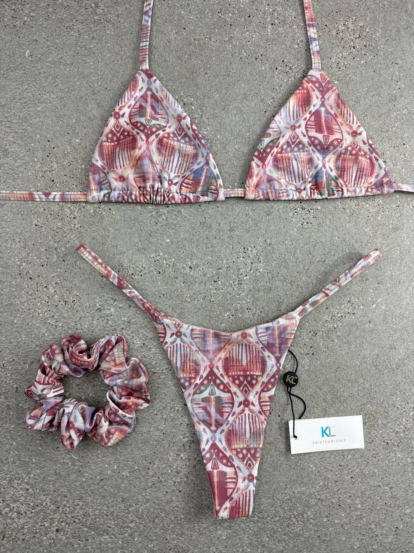 Rustic Aztec Bikini Top (Nuetural)