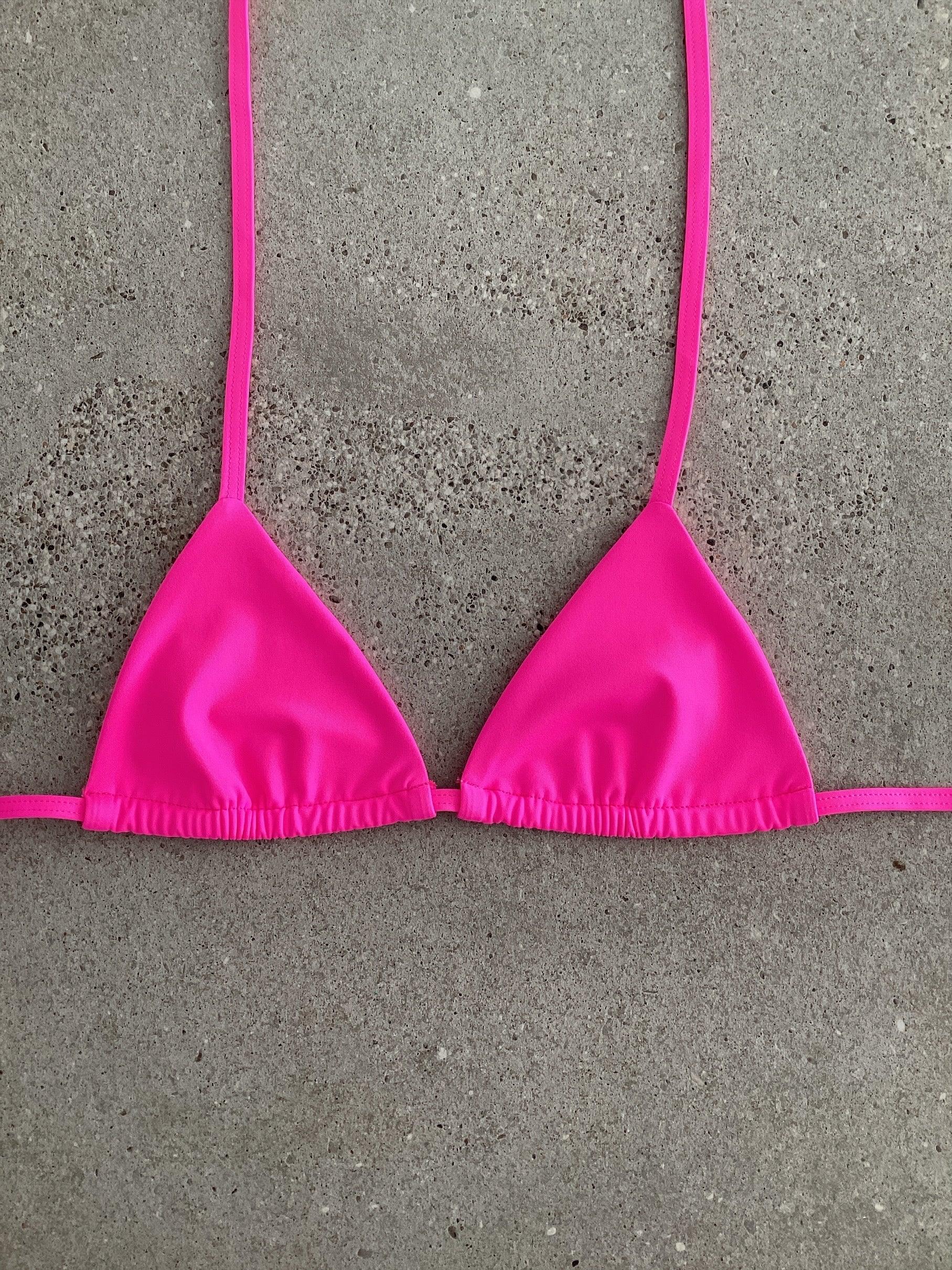 Fizz Pop Pink Bikini Top - Kristen Lonie Swimwear