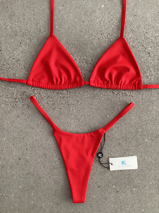 Top bikini Volcanic Vixen (rosso).