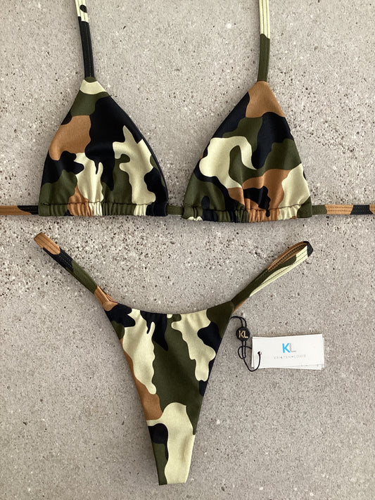 Combat Camo Bikini Top