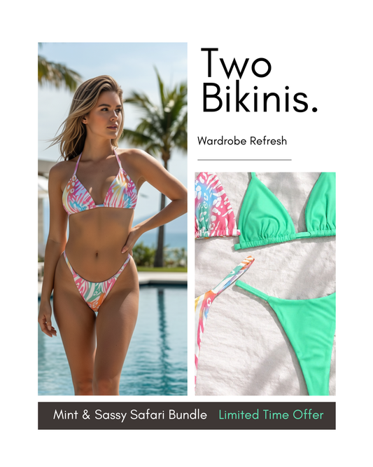 Mint & Sassy Safari Bikini Bundle
