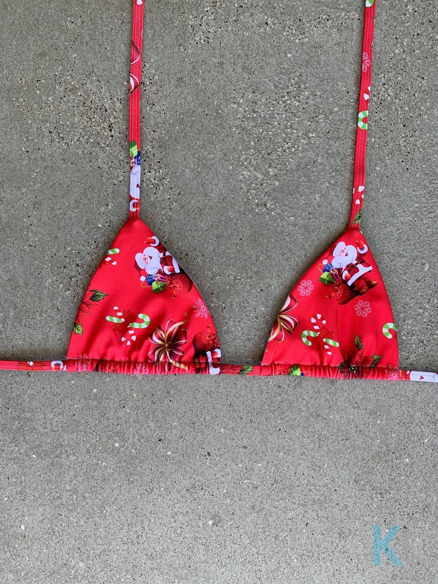 Santa Bikini Top - Kristen Lonie Swimwear
