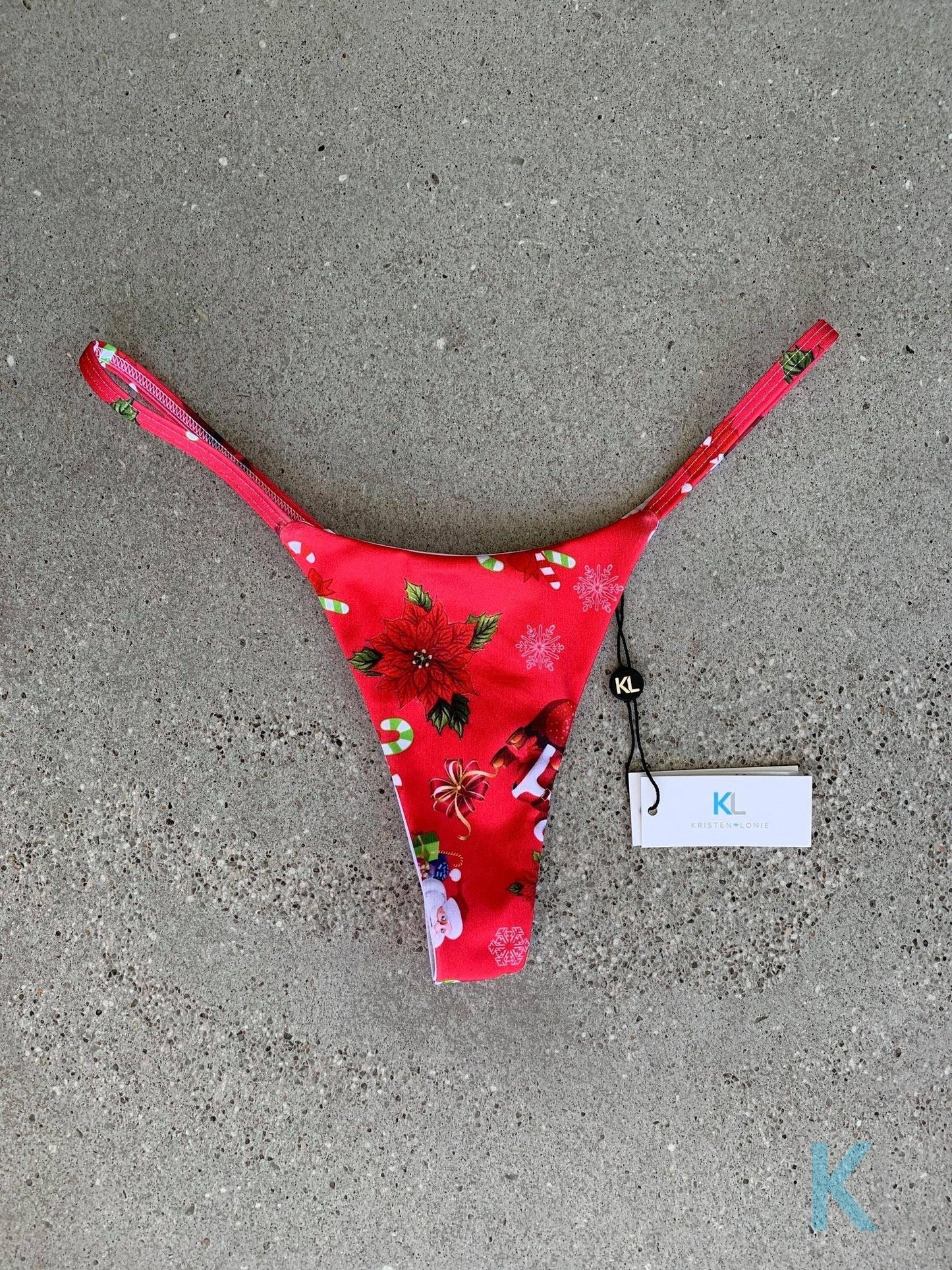 Santa Bikini Bottom - Kristen Lonie Swimwear