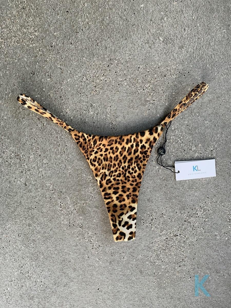 Golden Leopard Bikini Bottom - Kristen Lonie Swimwear
