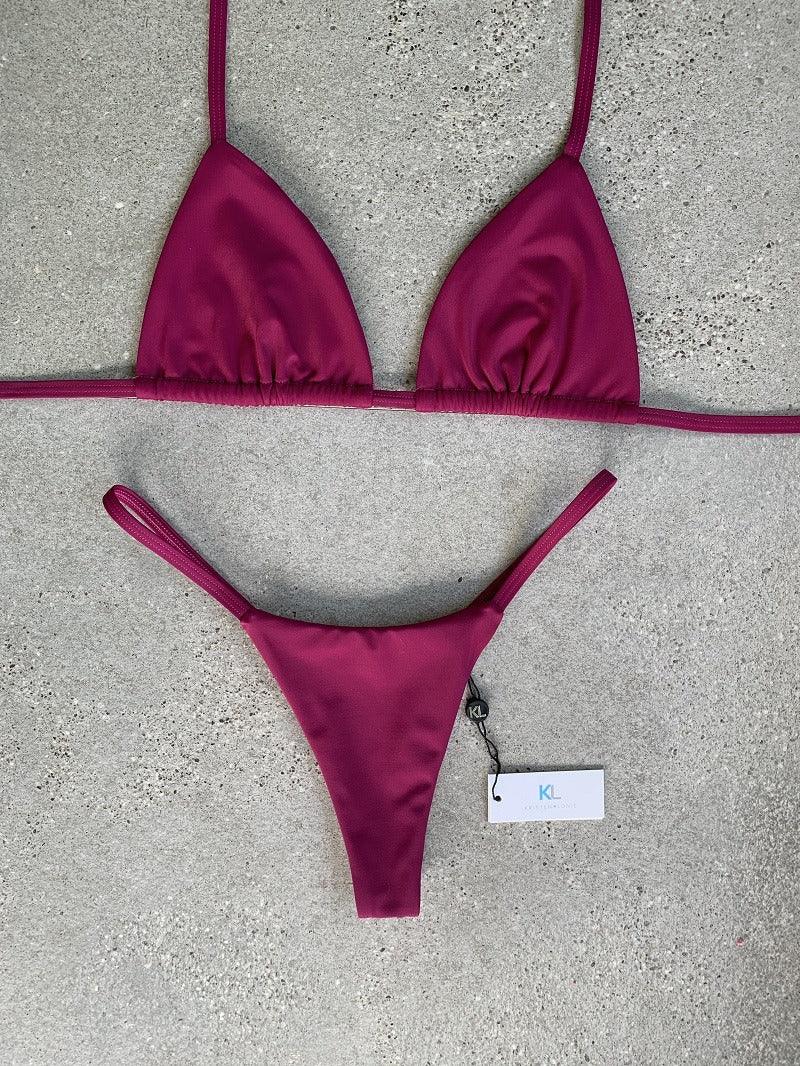Wild Berry Bikini Top - Kristen Lonie Swimwear