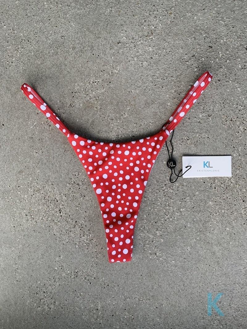 Red Polka Dot Bottom - Kristen Lonie Swimwear