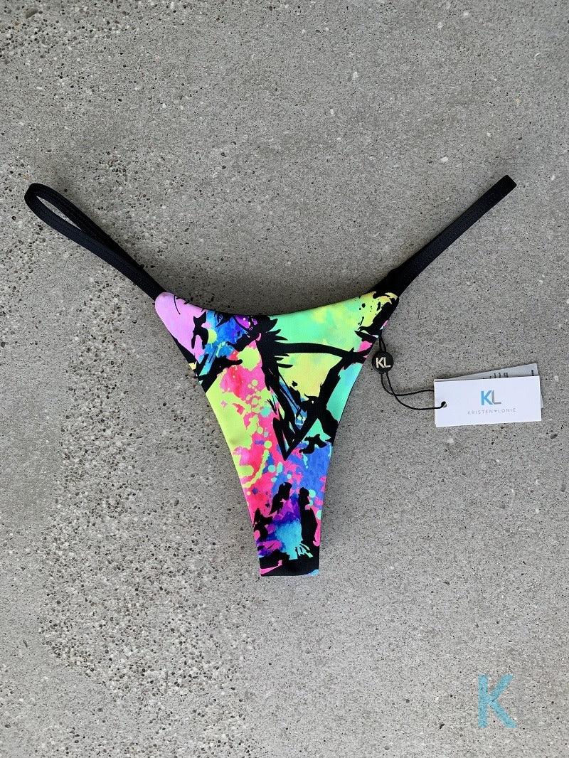 Miami Print Bikini Bottom - Kristen Lonie Swimwear