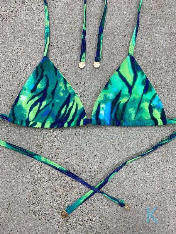 Ocean Green Bikini Top - Kristen Lonie Swimwear