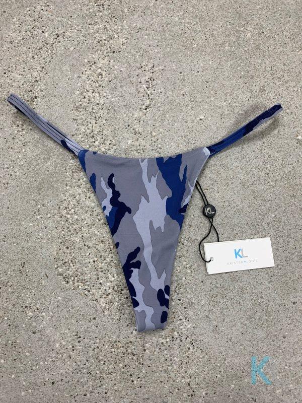 Navy/Grey Camo Bikini Bottom - Kristen Lonie Swimwear