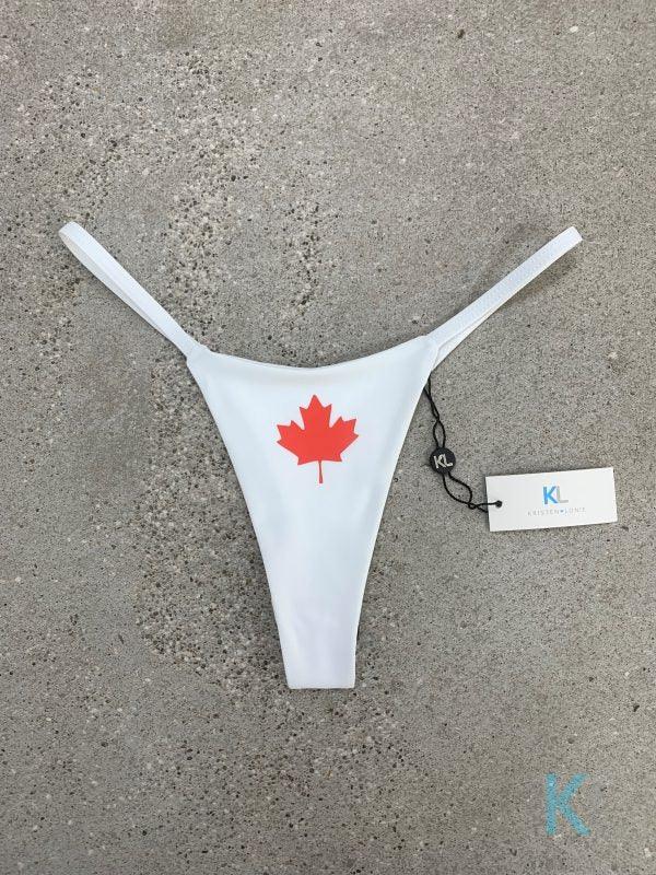 Canadian Flag Bikini Bottom - Kristen Lonie Swimwear