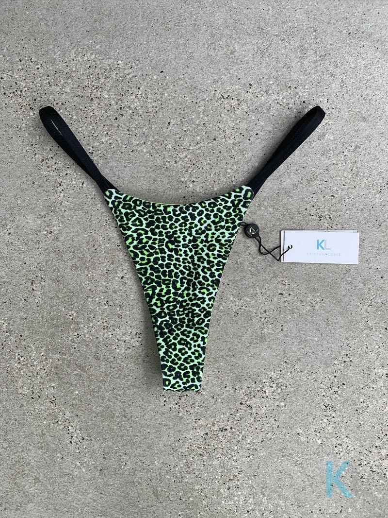 Lime Leopard Bikini Bottom - Kristen Lonie Swimwear