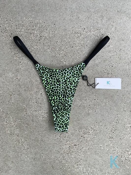 Lime Leopard Bikini Bottom - Kristen Lonie Swimwear