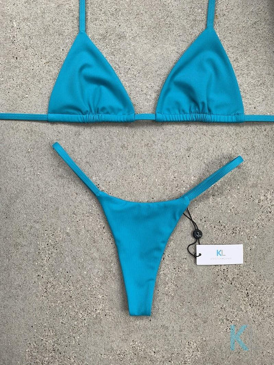 Teal Bikini Top - Kristen Lonie Swimwear