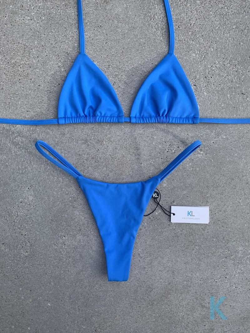 Sky Blue Bikini Top - Kristen Lonie Swimwear
