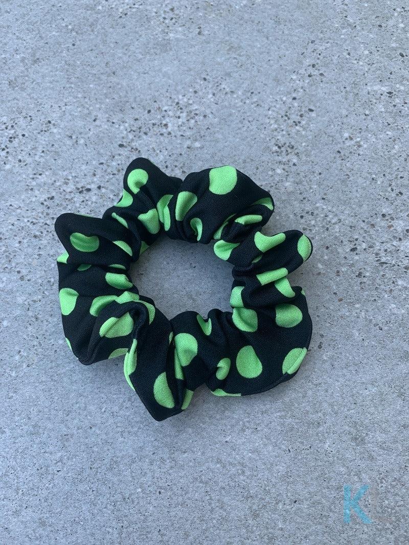 Green Polka Dot Scrunchie - Kristen Lonie Swimwear