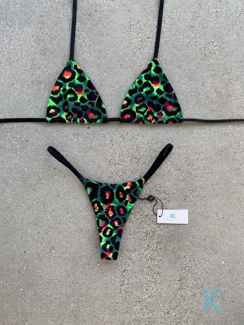 Wild Leopard Bikini Top - Kristen Lonie Swimwear