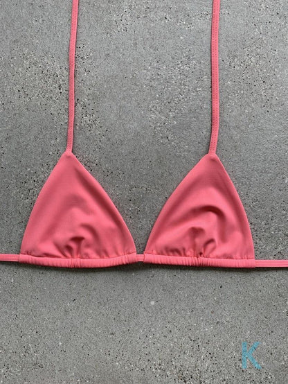 Coral Bikini Top - Kristen Lonie Swimwear