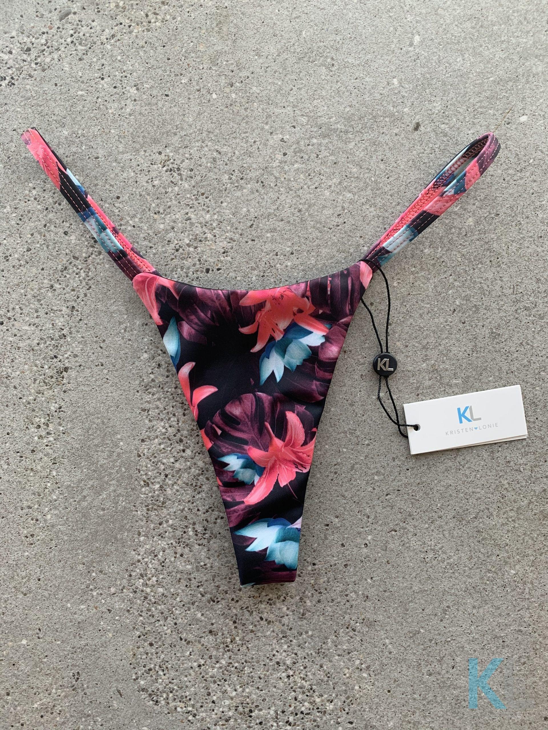 Tropical Vibe (Coral) Bikini Bottom - Kristen Lonie Swimwear
