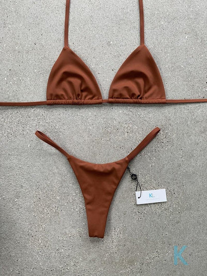 Tan Bikini Top - Kristen Lonie Swimwear