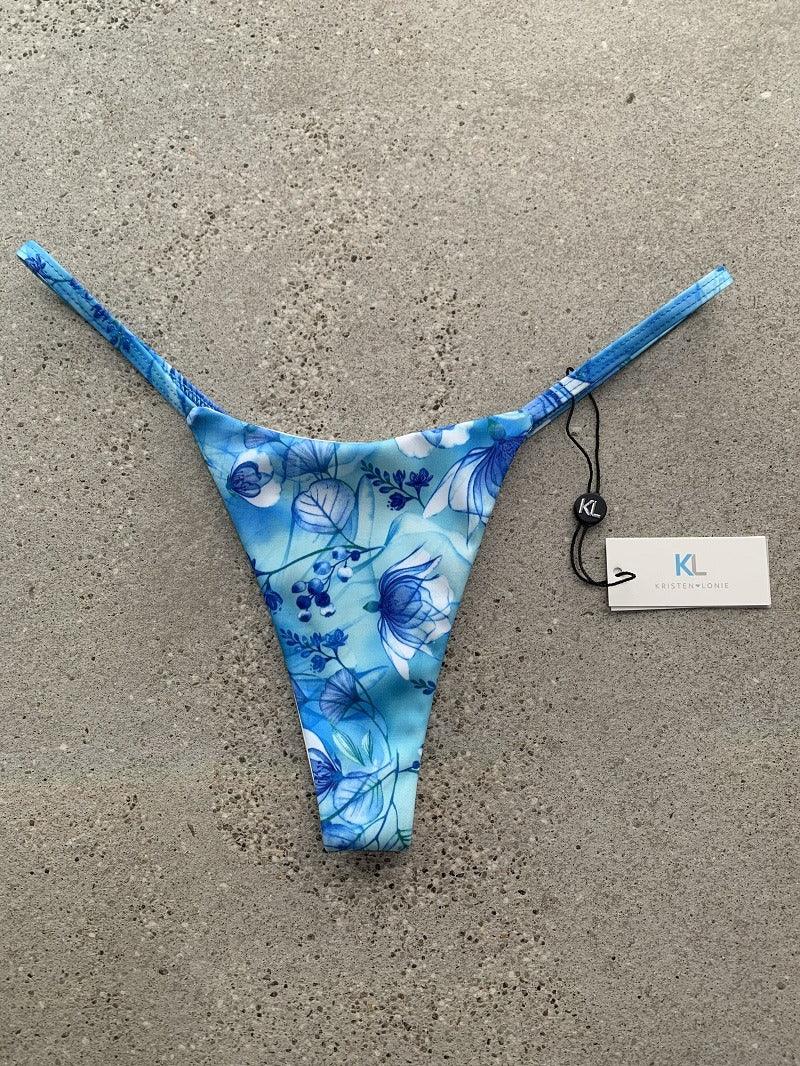 Blue Cherry Blossom Bottom - Kristen Lonie Swimwear