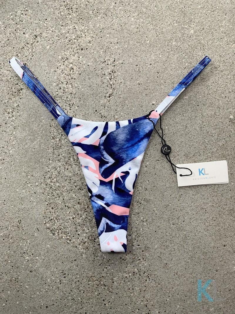 Blue/Pink Rainforest Bikini Bottom - Kristen Lonie Swimwear