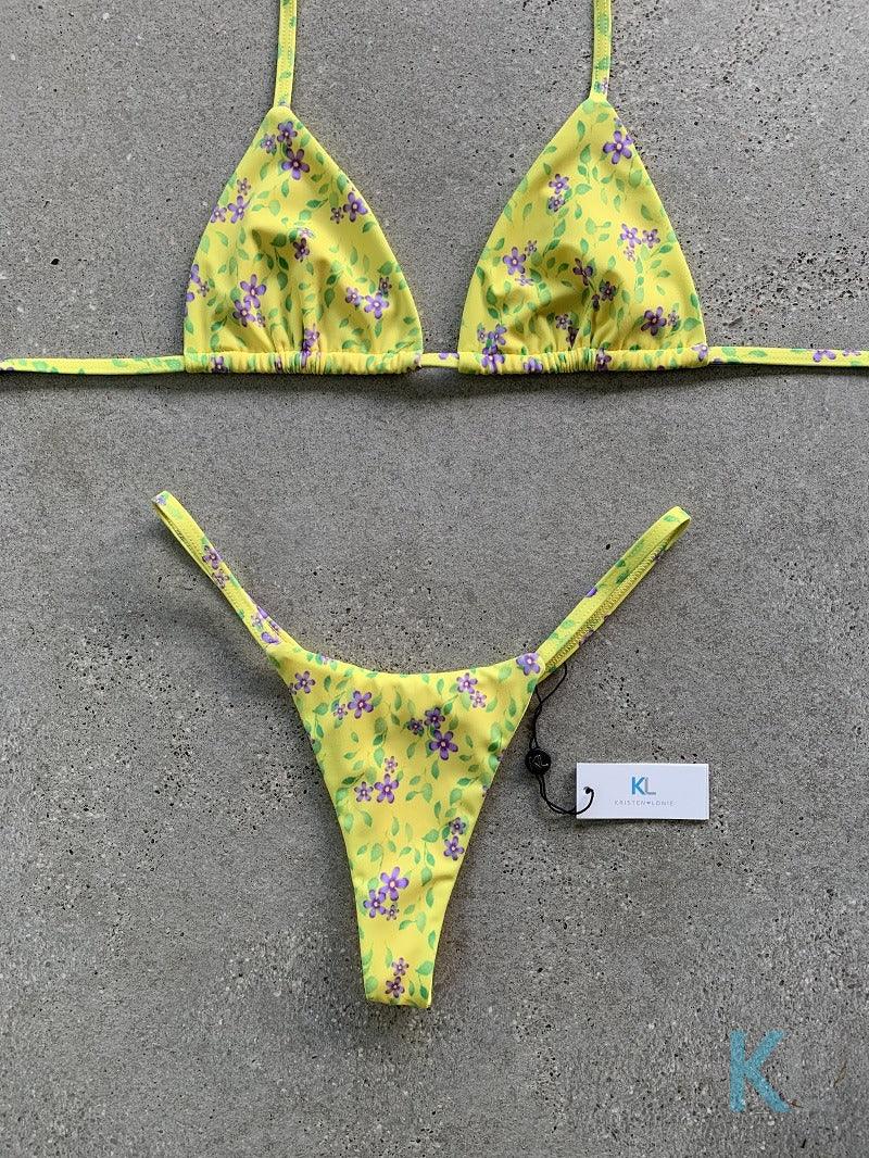 Jessica Floral Bikini Top - Kristen Lonie Swimwear