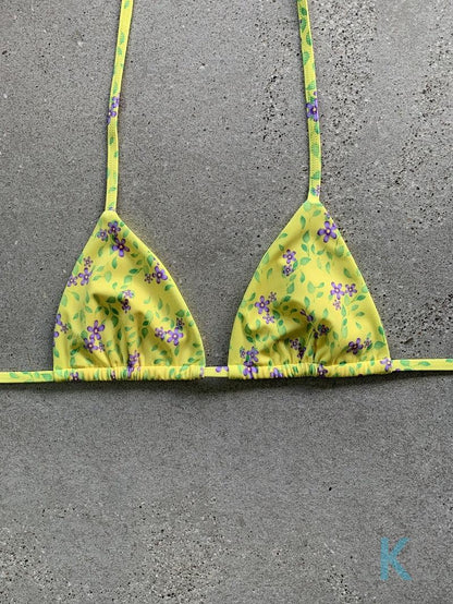 Jessica Floral Bikini Top - Kristen Lonie Swimwear