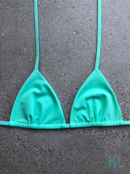 Mint Bikini Top - Kristen Lonie Swimwear