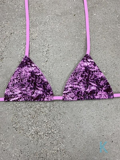 Mottled Sakura Bikini Top - Kristen Lonie Swimwear