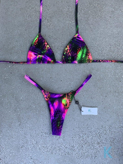 Neon Jungle Bikini Top - Kristen Lonie Swimwear