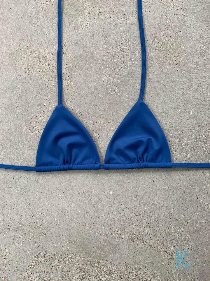 Rich Navy Bikini Top - Kristen Lonie Swimwear