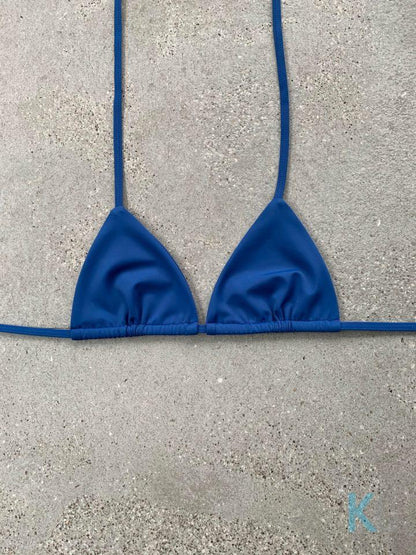 Rich Navy Bikini Top - Kristen Lonie Swimwear