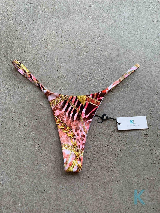 Safari (Pink) Bikini Bottoms - Kristen Lonie Swimwear